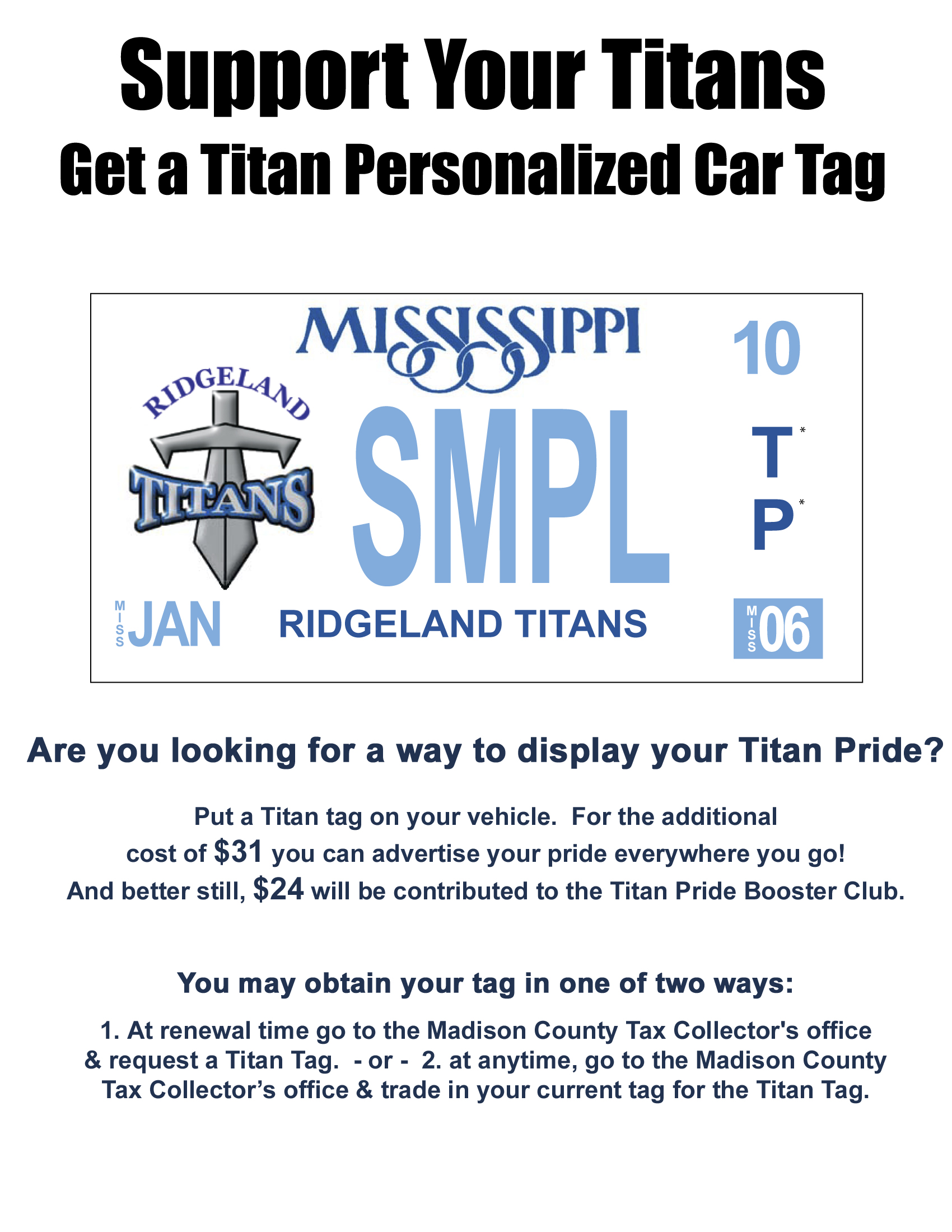 RHS Car Tag 